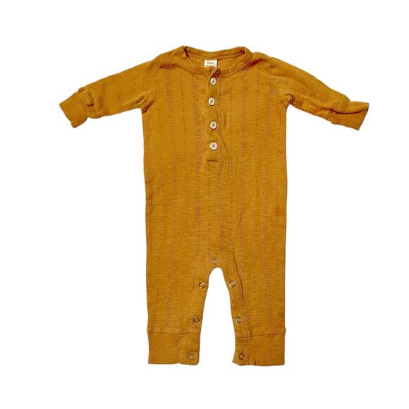 Kate Quinn Organic Pointelle Union Suit Romper 6m - Picture 1 of 6